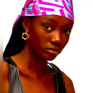 Versace Medusa Crystal Drop Hoop Earrings - 💖